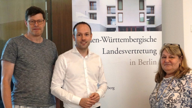 Treffen mit dem Bundestagsabgeordneten Löbel in der baden-württembergischen Landesvertretung